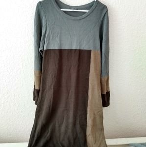 Venus Color block Sweater Dress